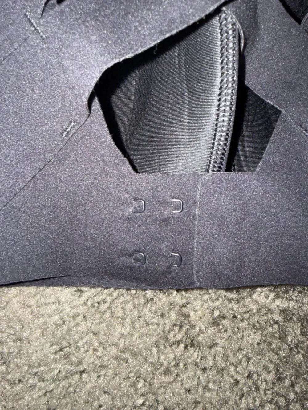 Lululemon Black Enlite Bra Weave-Back High Support Sports Bra D32 32D